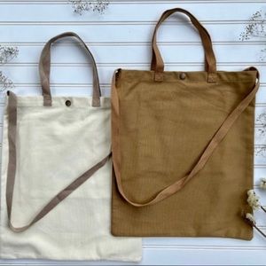 Set of 2 Tote Bag with Inside Pocket For Groceries , Farmers Market, School, etc